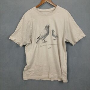Staple T Shirt Mens Large Tan New York City Pigeons Plotting Their Next Move